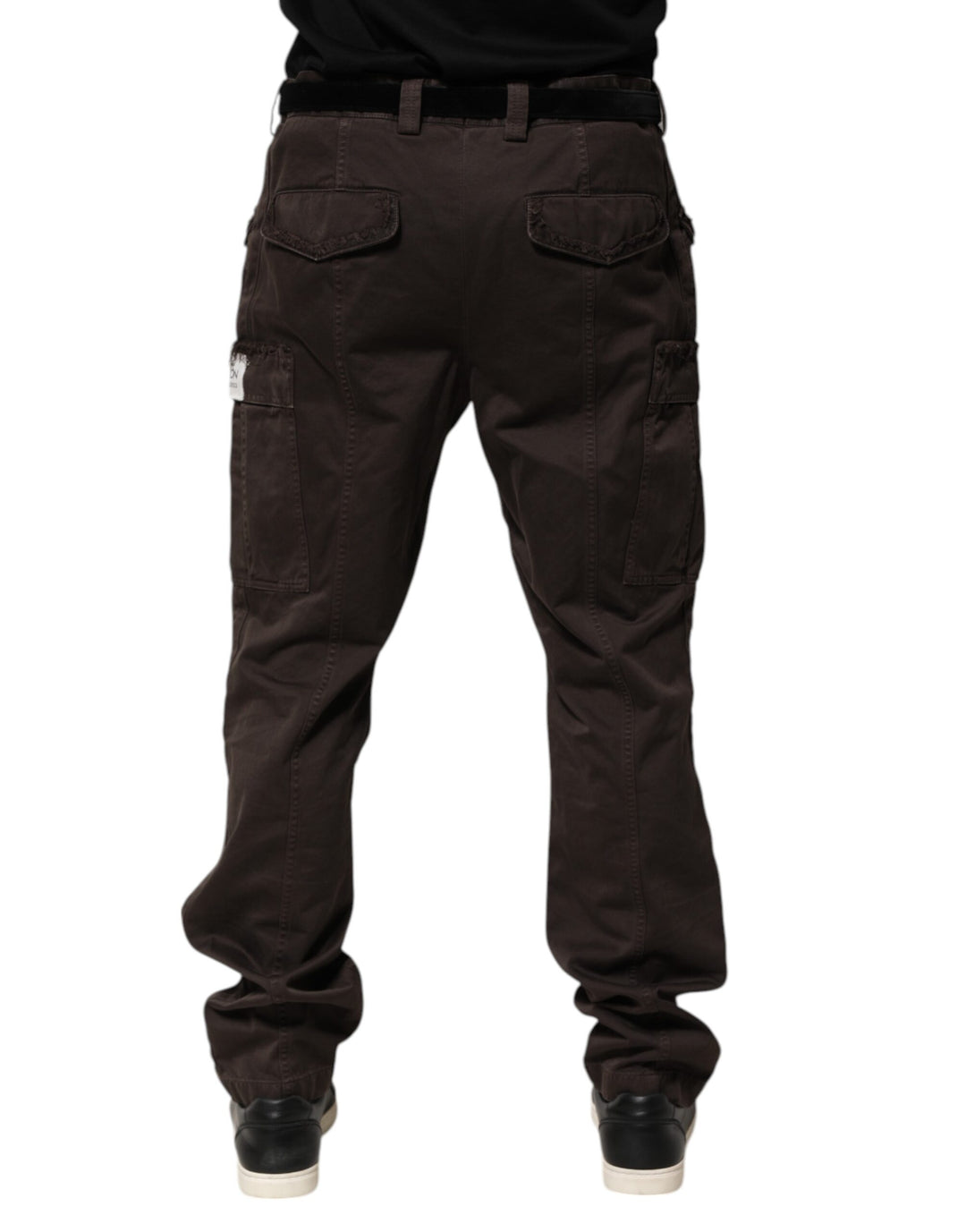 Dolce &amp; Gabbana Sample Sale Dolce &amp; Gabbana Brown Cotton Stretch Cargo Men Trouser Pants - | Designer outlet