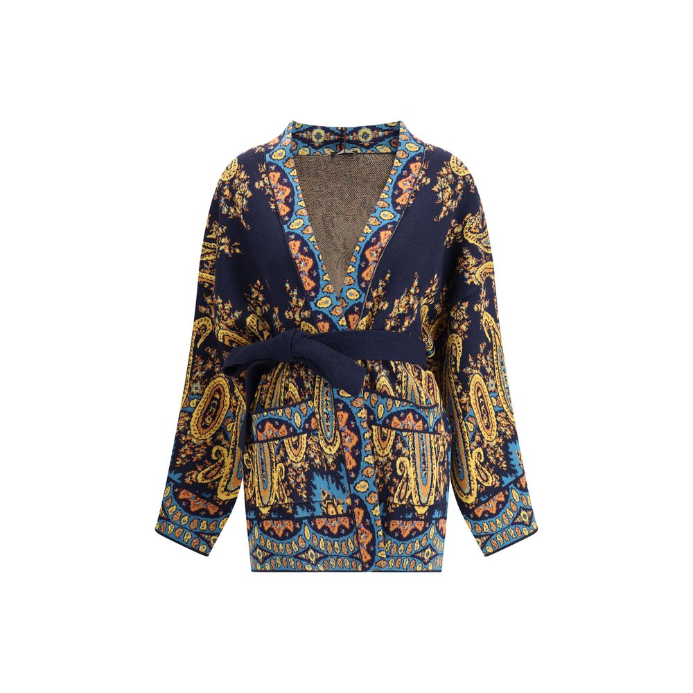 Etro Multicolor Cotton Cardigan by Etro outlet now on sale