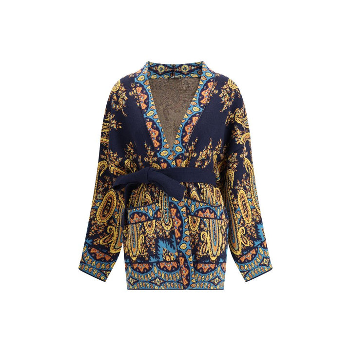 Etro Multicolor Cotton Cardigan by Etro outlet now on sale