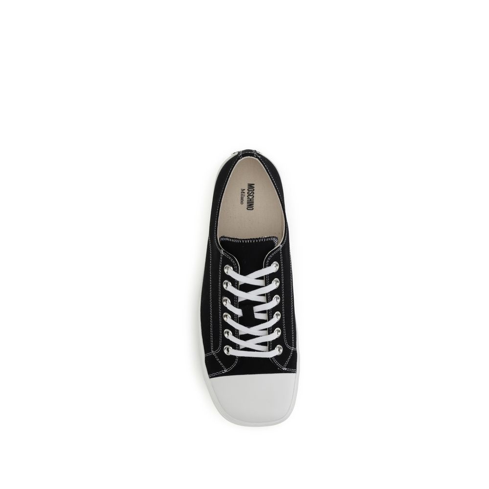 【送料&関税込】Moschino Canvas Sneakers Amazon.com: Moschino, Edge Canvas Low-Top Sneakers, 36 (6