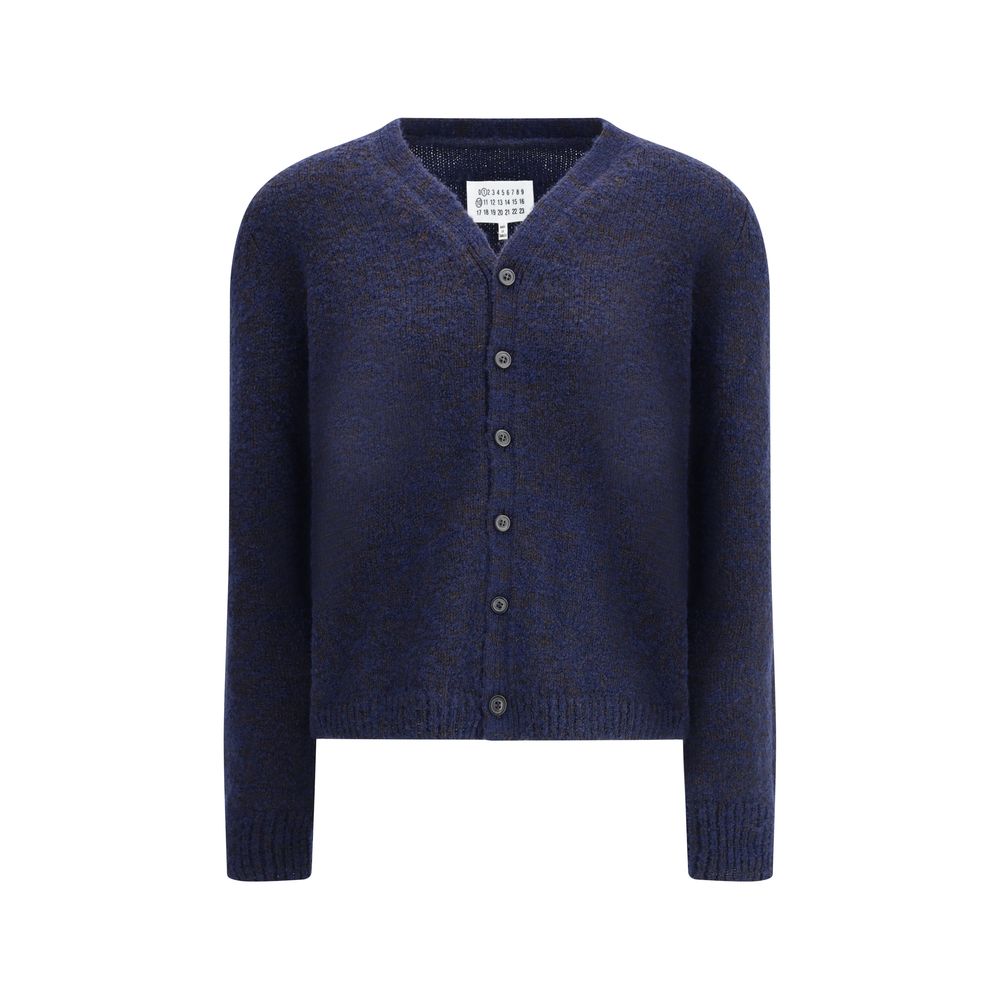 Margiela Blue Wool Cardigan by Margiela outlet now on sale