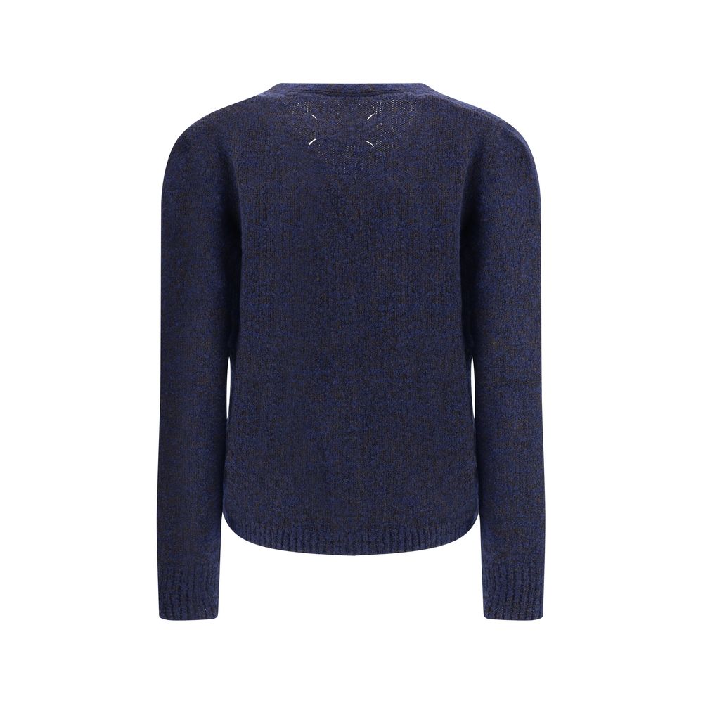 Margiela Blue Wool Cardigan by Margiela outlet now on sale