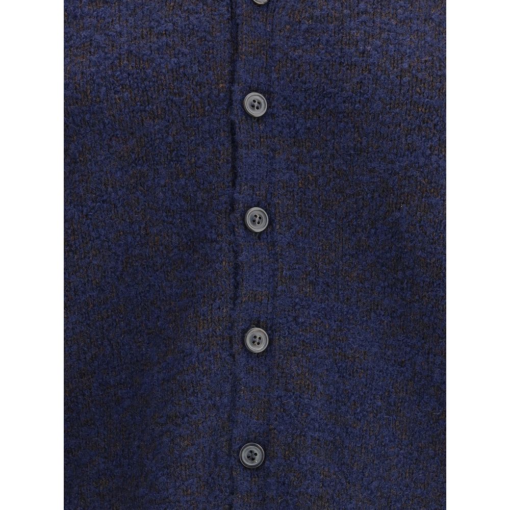 Margiela Blue Wool Cardigan by Margiela outlet now on sale
