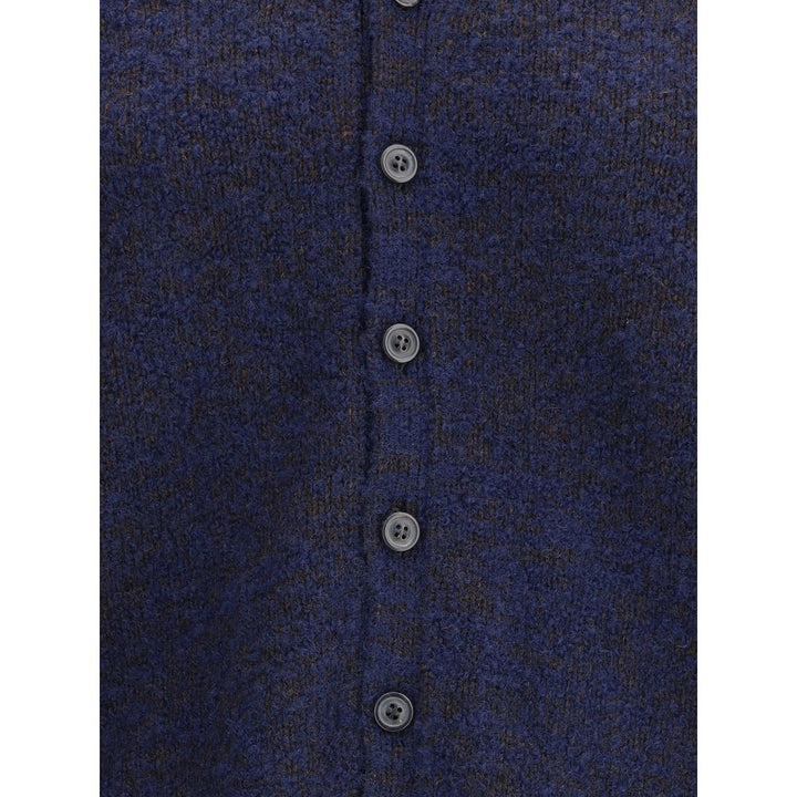 Margiela Blue Wool Cardigan by Margiela outlet now on sale