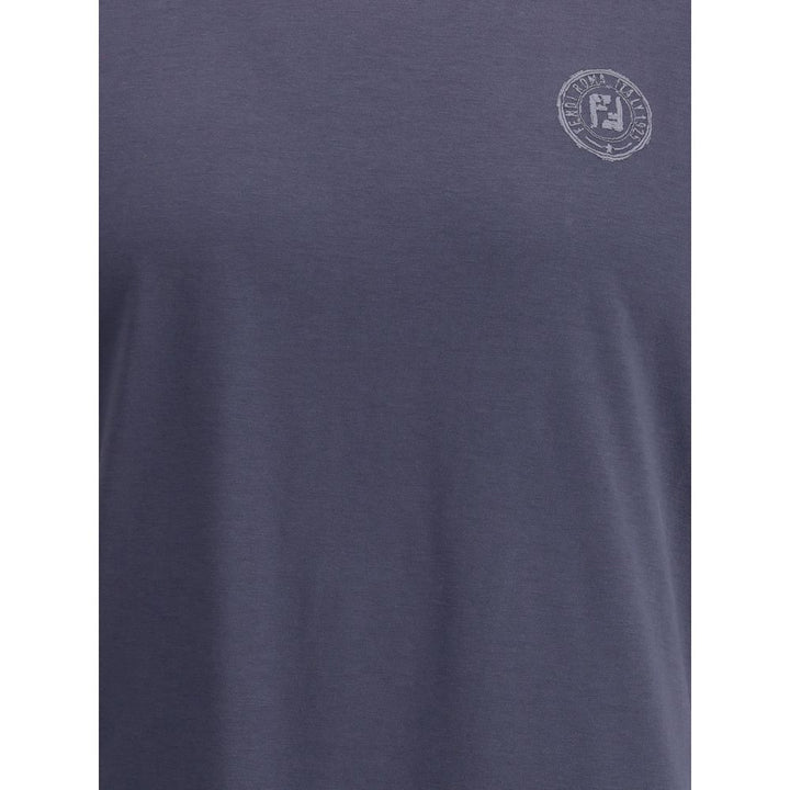 Fendi Blue Cotton T-Shirt