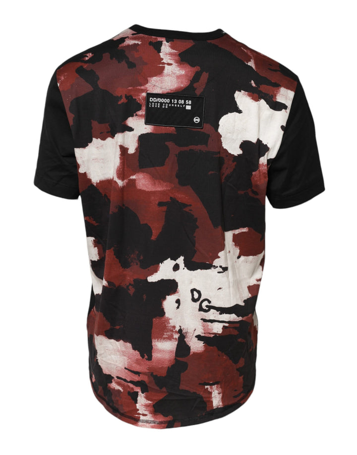 Dolce &amp; Gabbana Multicolor Camouflage Crew Neck T-shirt by Dolce &amp; Gabbana outlet now on sale