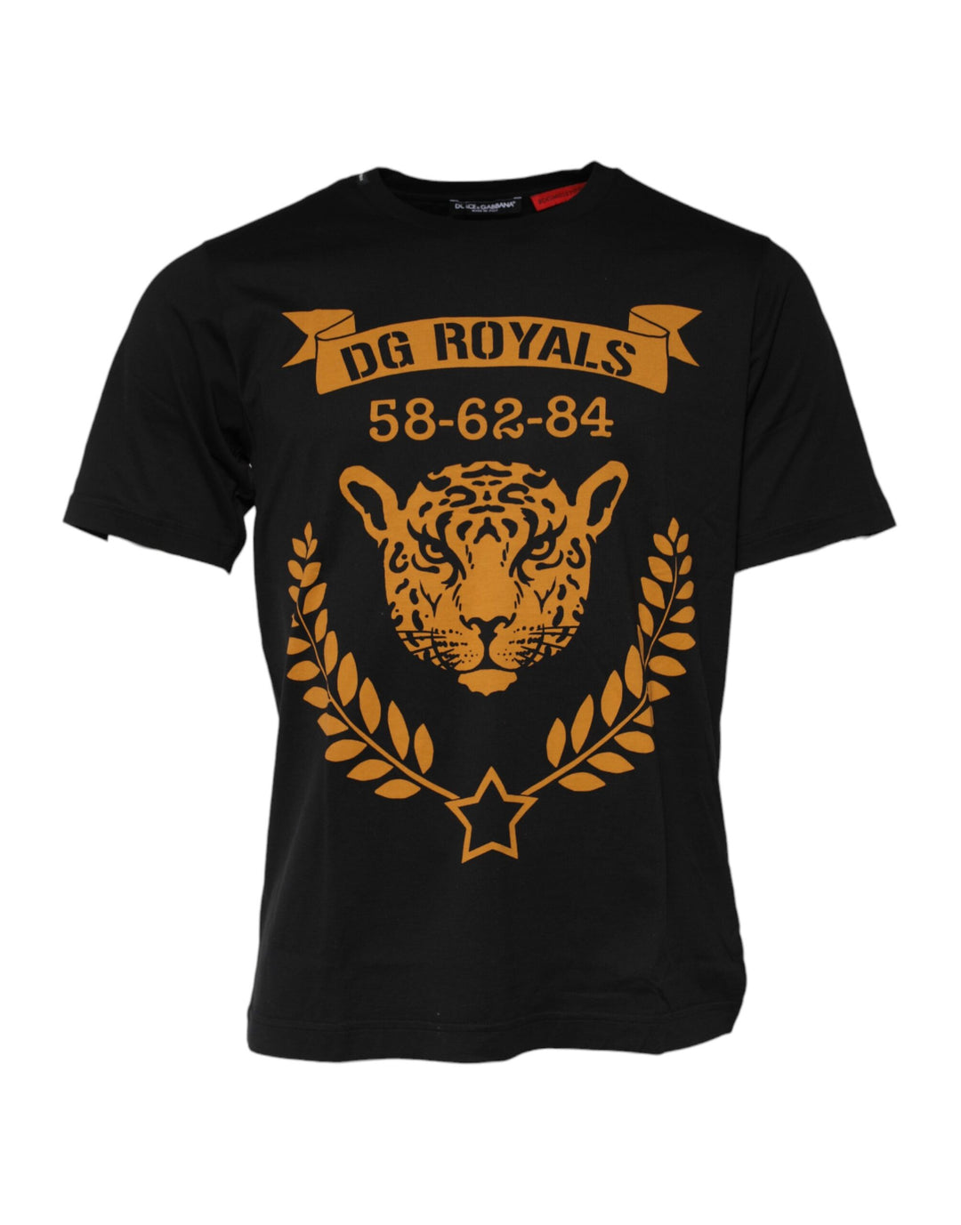 Dolce &amp; Gabbana Black DG Royals Cotton Crew Neck T-shirt by Dolce &amp; Gabbana outlet now on sale