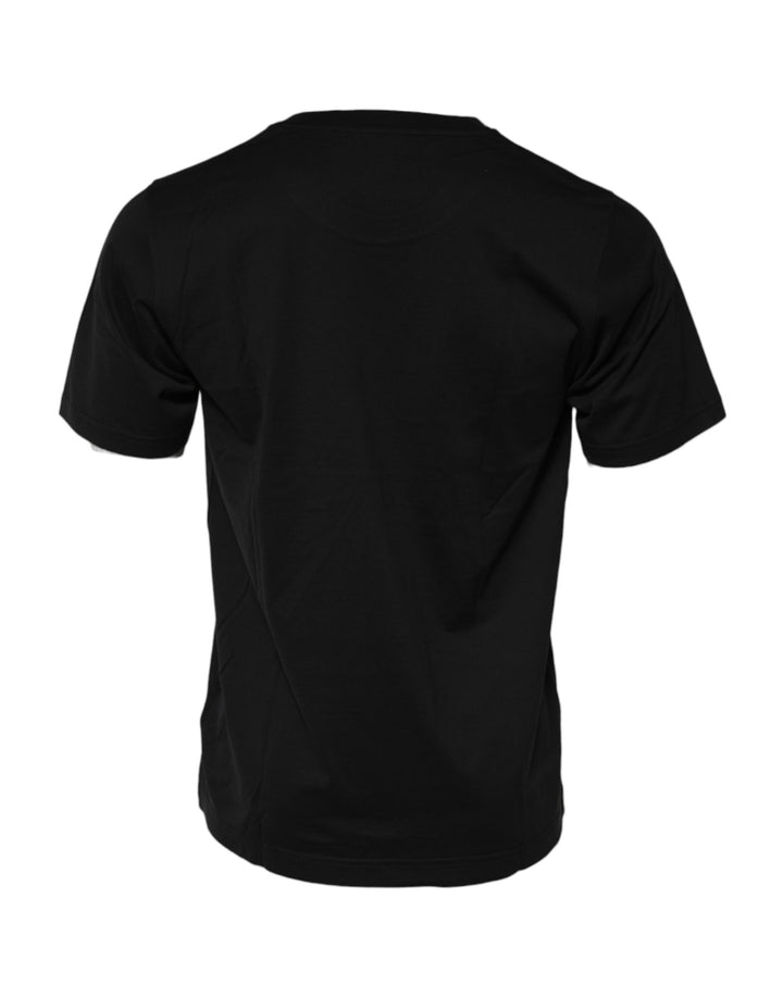 Dolce &amp; Gabbana Black DG Royals Cotton Crew Neck T-shirt by Dolce &amp; Gabbana outlet now on sale