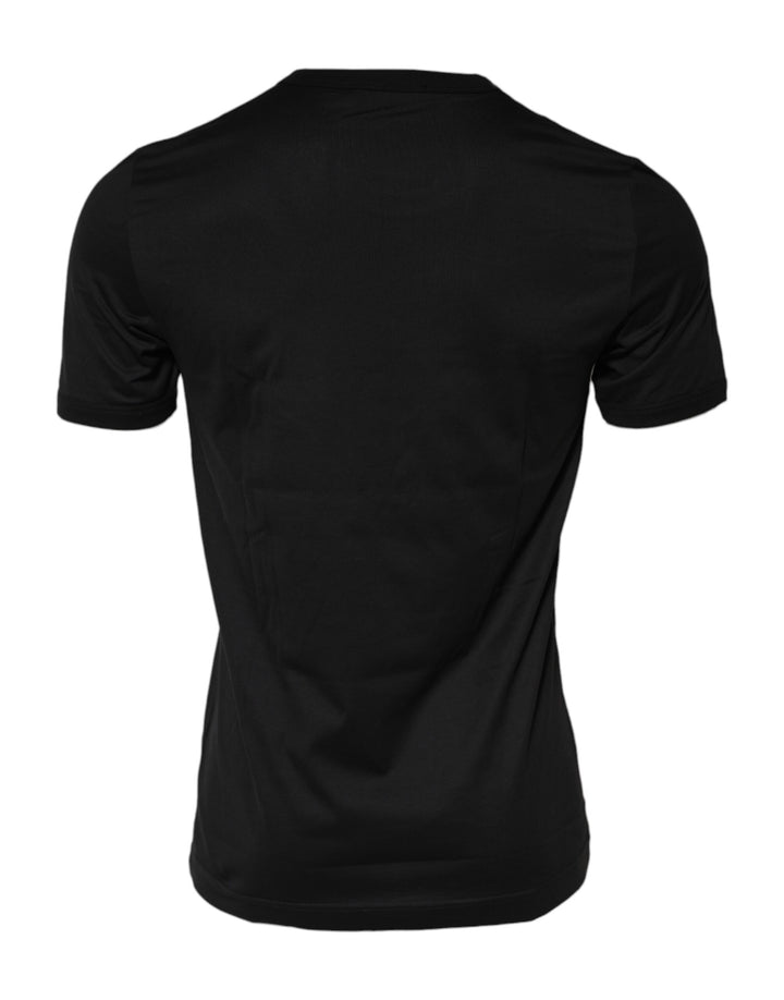 Dolce &amp; Gabbana Sample Sale Dolce &amp; Gabbana Black Sacred Heart Cotton Crew Neck T-shirt - | Designer outlet