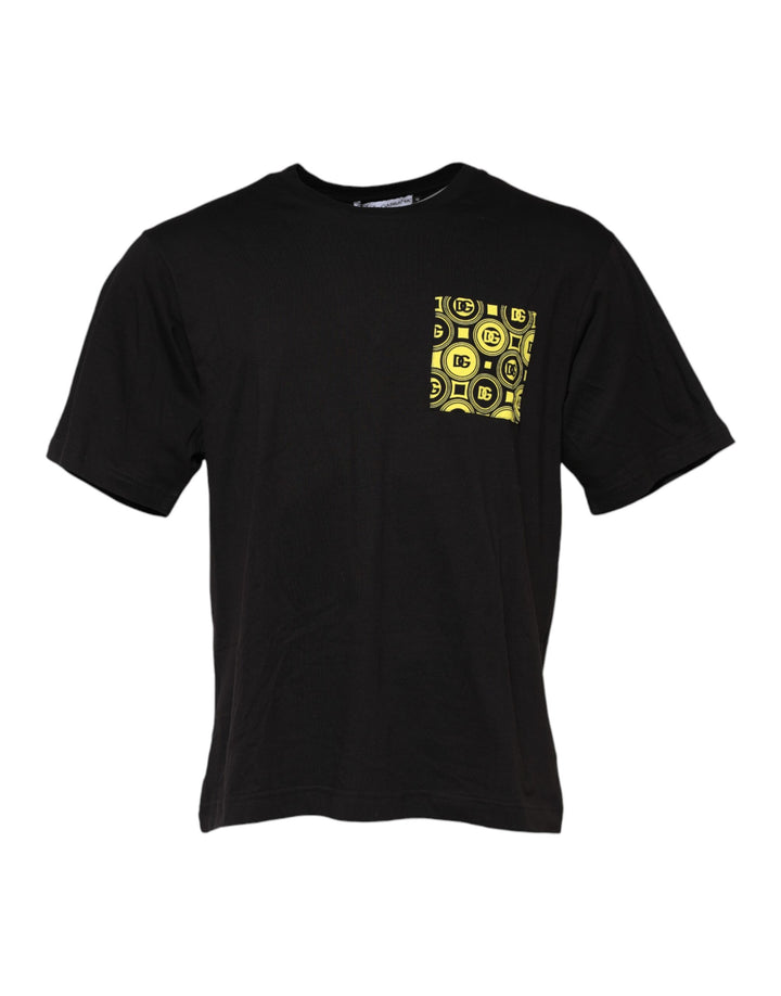 Dolce &amp; Gabbana Sample Sale Dolce &amp; Gabbana Black Minimalist Cotton Crew Neck T-shirt - | Designer outlet
