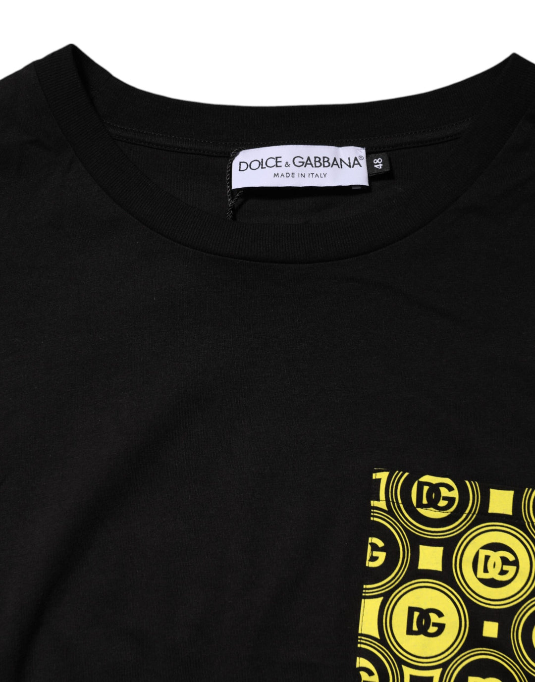 Dolce &amp; Gabbana Sample Sale Dolce &amp; Gabbana Black Minimalist Cotton Crew Neck T-shirt - | Designer outlet