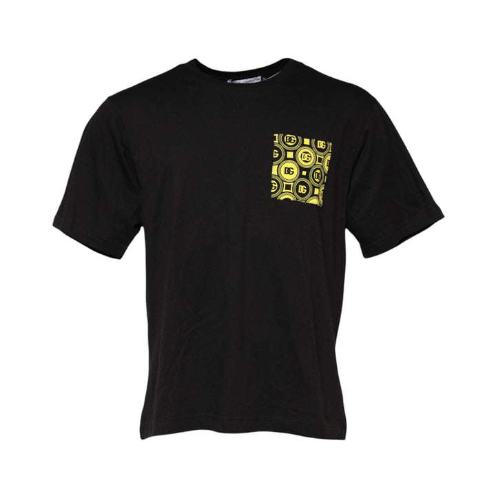 Dolce &amp; Gabbana Sample Sale Dolce &amp; Gabbana Black Minimalist Cotton Crew Neck T-shirt - | Designer outlet