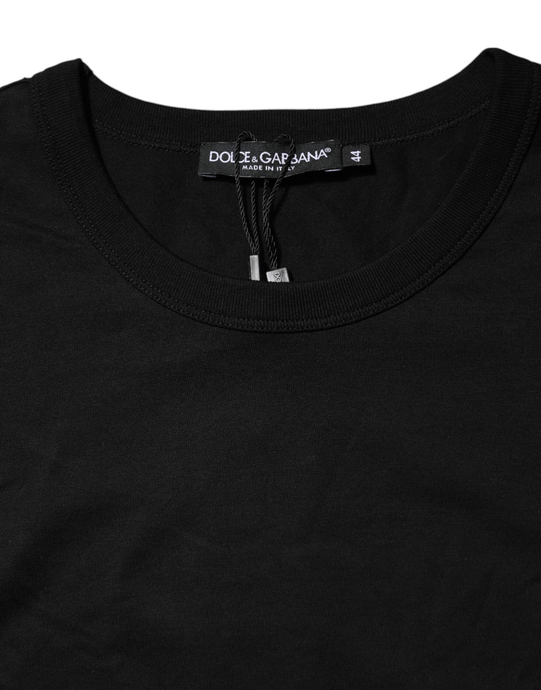 Dolce &amp; Gabbana Sample Sale Dolce &amp; Gabbana Black Cotton Crewneck Short Sleeves T-shirt - | Designer outlet