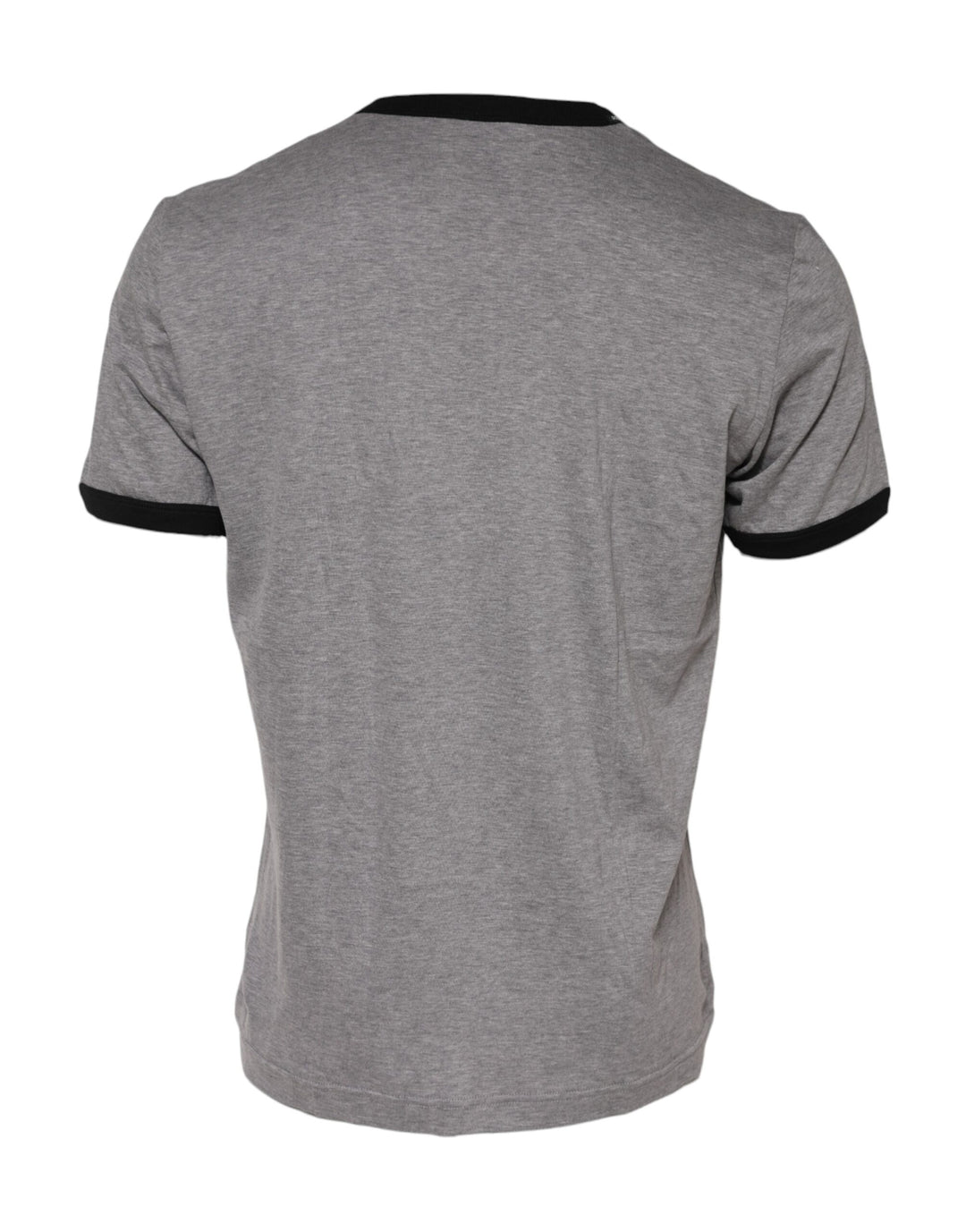 Dolce &amp; Gabbana Gray Sacred Heart Cotton Crew Neck T-shirt by Dolce &amp; Gabbana outlet now on sale