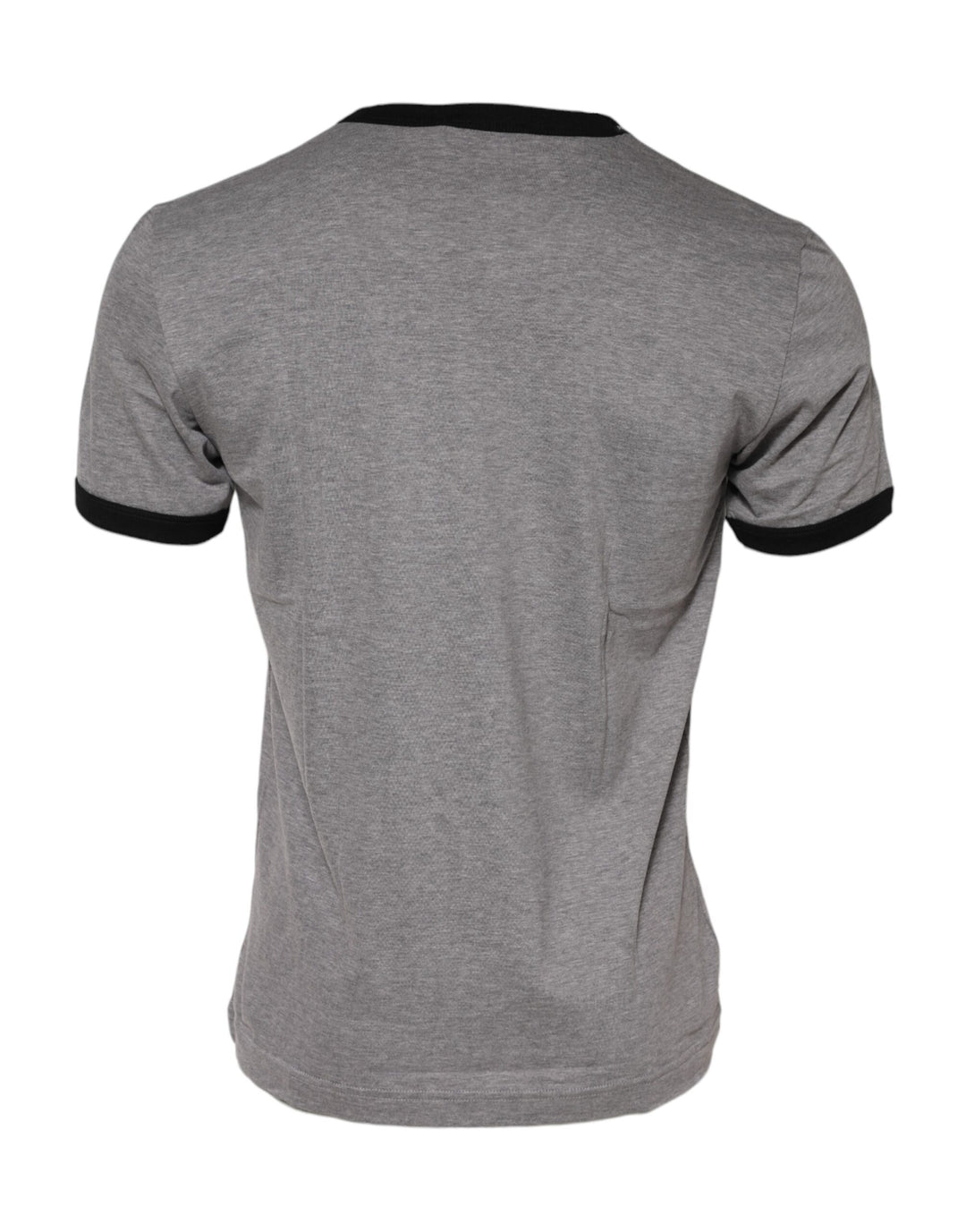 Dolce &amp; Gabbana Gray Sacred Heart Cotton Crew Neck T-shirt by Dolce &amp; Gabbana outlet now on sale