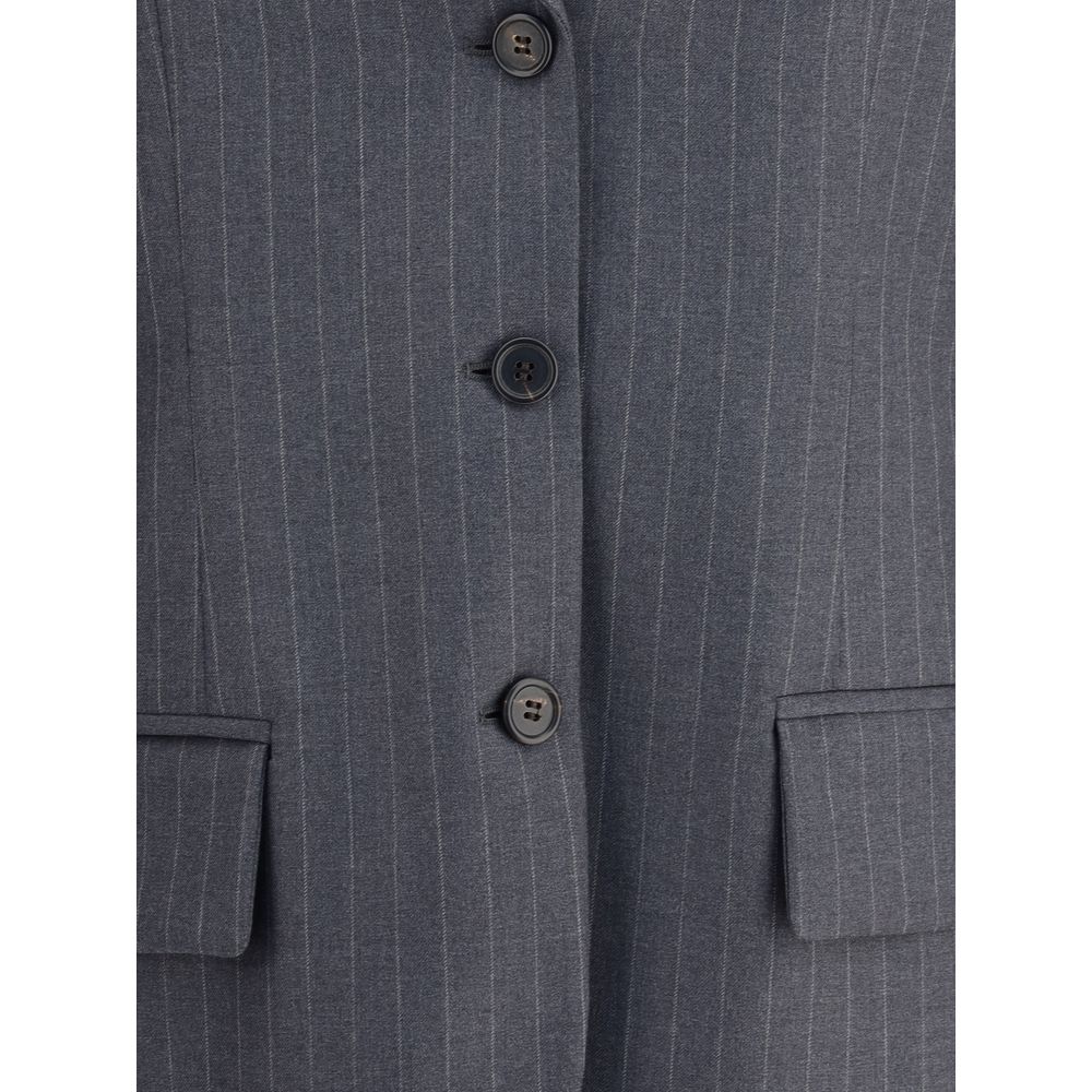 【関税&送料込】Miu Miu Single-Breasted Pinstripe Wool Blaze MIU MIU - Pinstripe Wool Blazer – The Sale Sisters