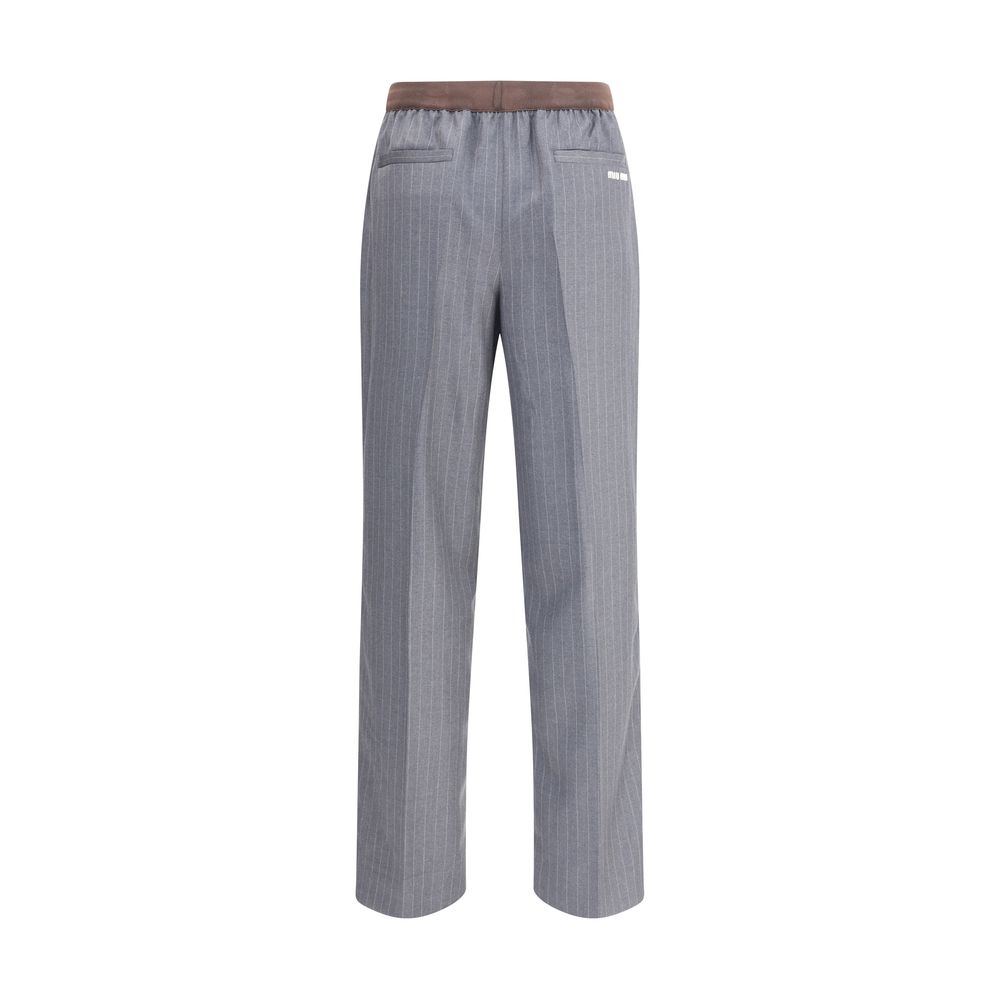 [Miu Miu ] ミュウミュウ PINSTRIPE PANTS MIU MIU | Pinstripe Pants | Women | Lane Crawford