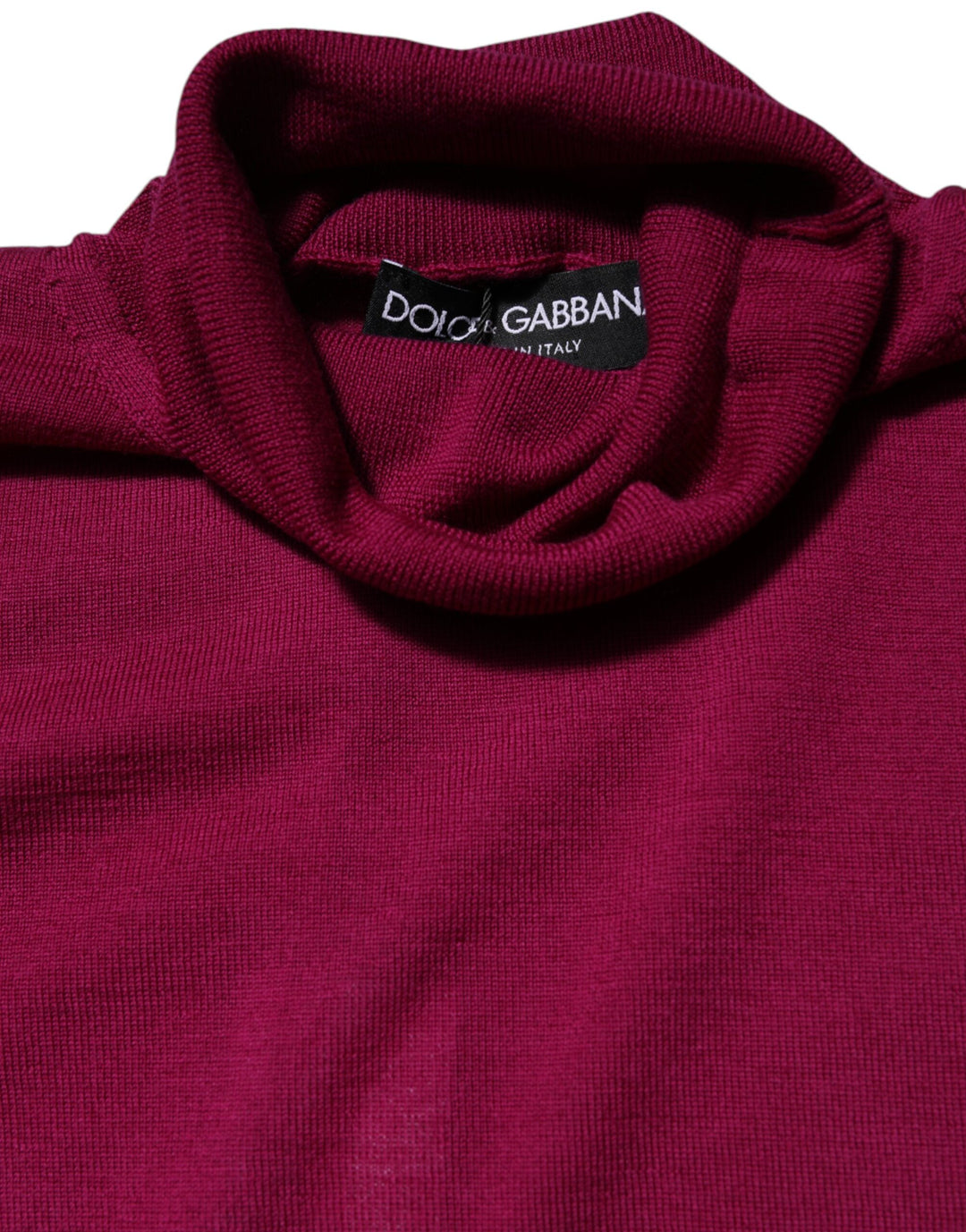Dolce &amp; Gabbana Fuchsia Wool Long Sleeves Turtleneck Sweater by Dolce &amp; Gabbana outlet now on sale
