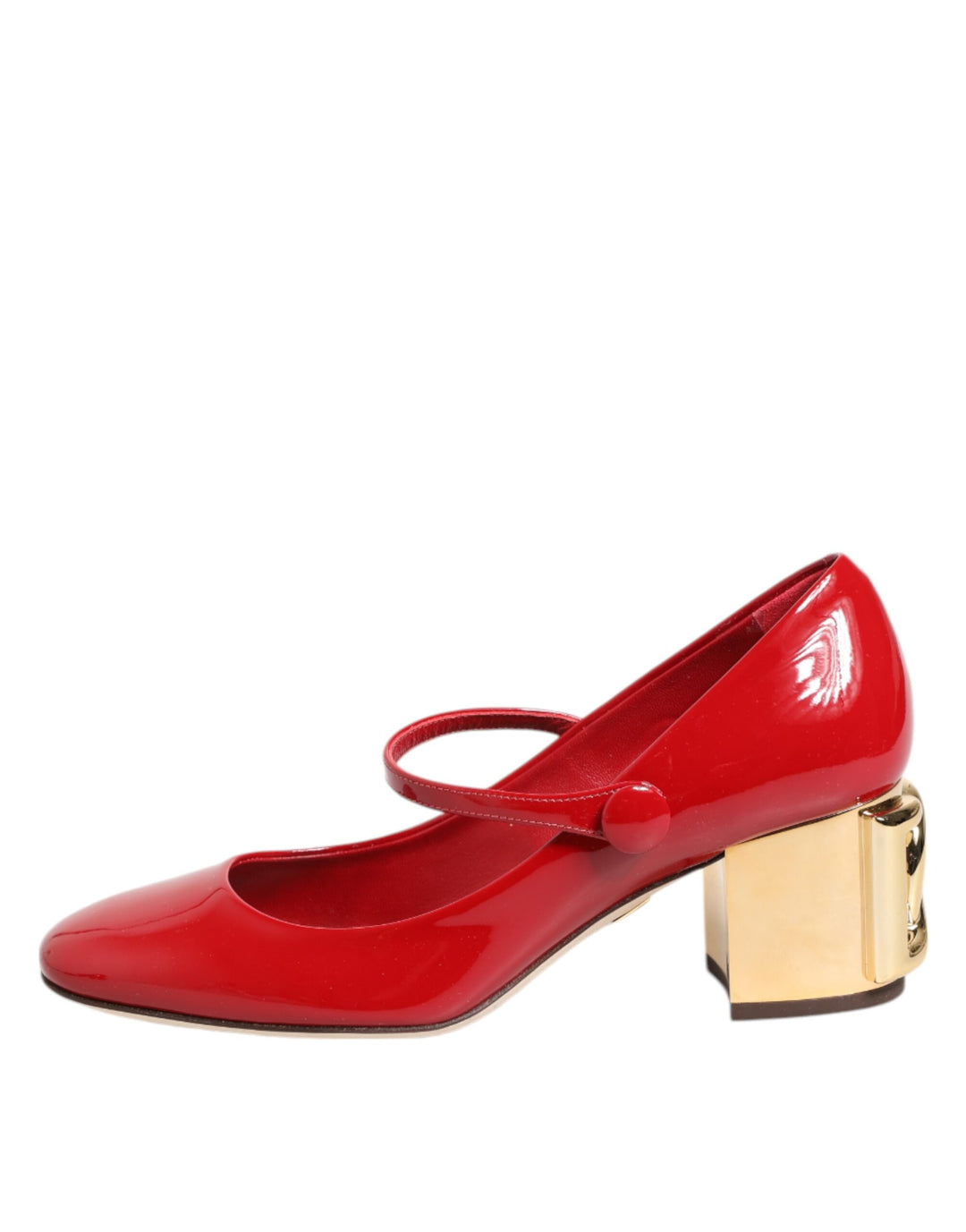 Dolce &amp; Gabbana Red Leather DG Logo Heels Sandals Shoes by Dolce &amp; Gabbana outlet now on sale