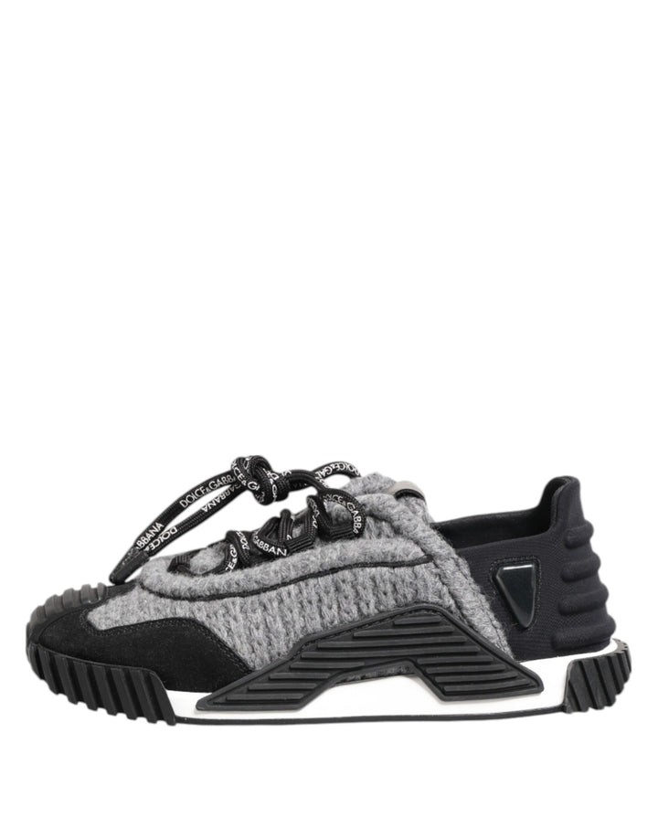 Dolce &amp; Gabbana Sample Sale Dolce &amp; Gabbana Black Gray NS1 Low Top Sneakers Shoes - | Designer outlet