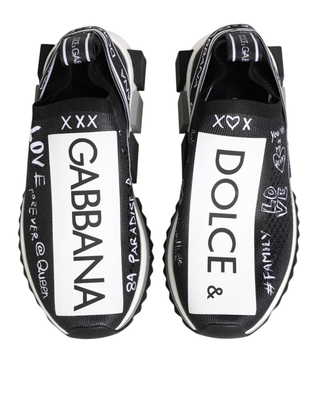 Dolce &amp; Gabbana Sample Sale Dolce &amp; Gabbana Black White Sorrento Low Top Sneakers Shoes - | Designer outlet
