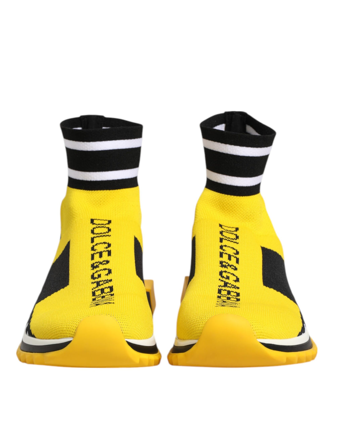 Dolce &amp; Gabbana Sample Sale Dolce &amp; Gabbana Yellow Black Sorrento Socks Sneakers Shoes - | Designer outlet