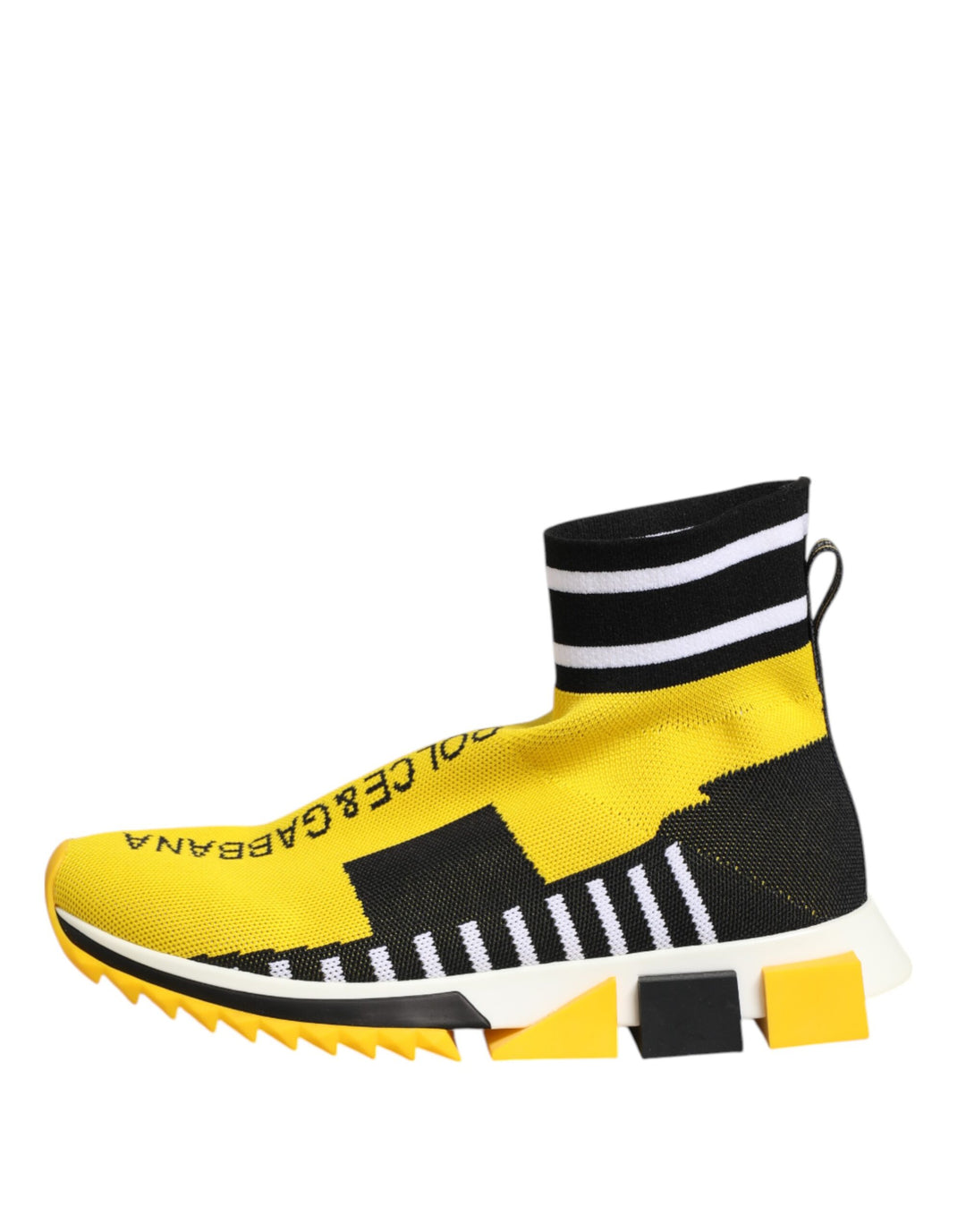 Dolce &amp; Gabbana Sample Sale Dolce &amp; Gabbana Yellow Black Sorrento Socks Sneakers Shoes - | Designer outlet