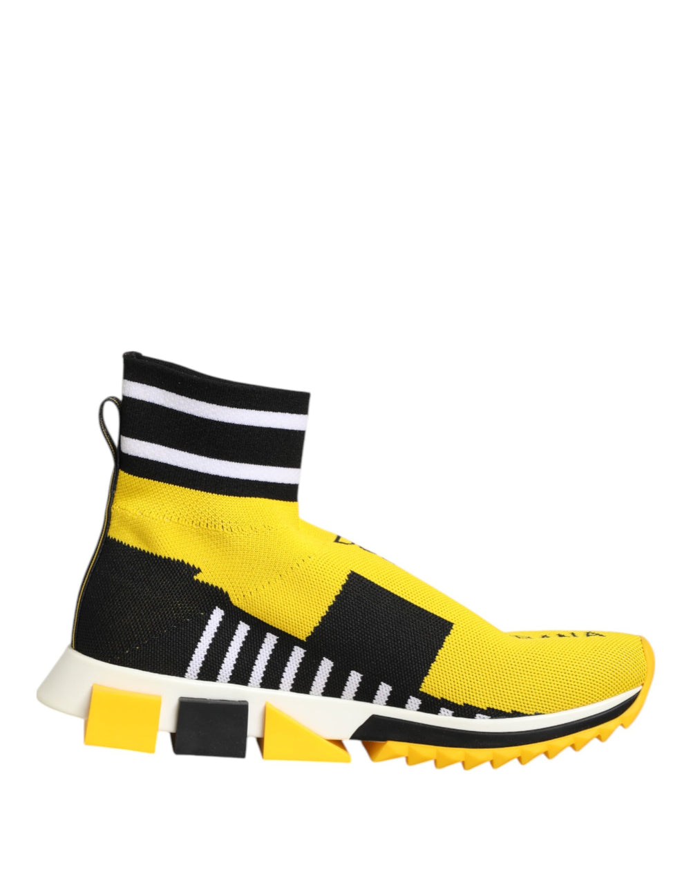 Dolce & Gabbana Sample Sale Dolce & Gabbana Yellow Black Sorrento Socks Sneakers Shoes - | Designer outlet