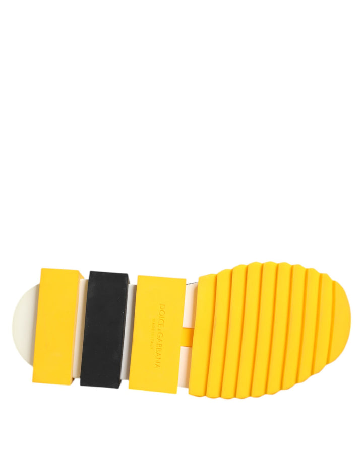 Dolce &amp; Gabbana Sample Sale Dolce &amp; Gabbana Yellow Black Sorrento Socks Sneakers Shoes - | Designer outlet