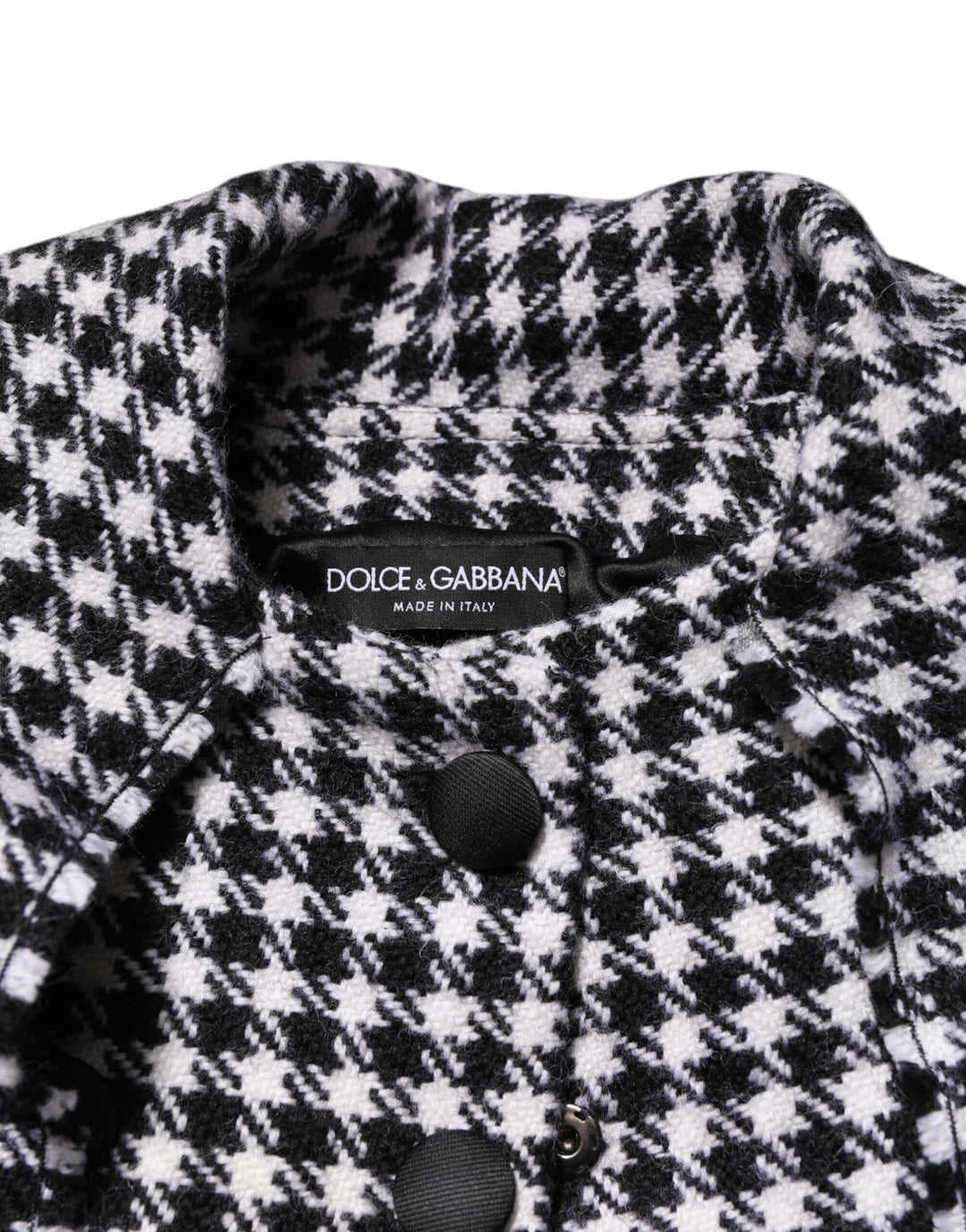 Dolce & Gabbana Multicolor Wool Monochrome Patterned Jacket