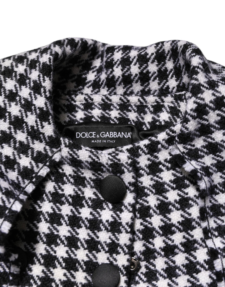 Dolce & Gabbana Multicolor Wool Monochrome Patterned Jacket
