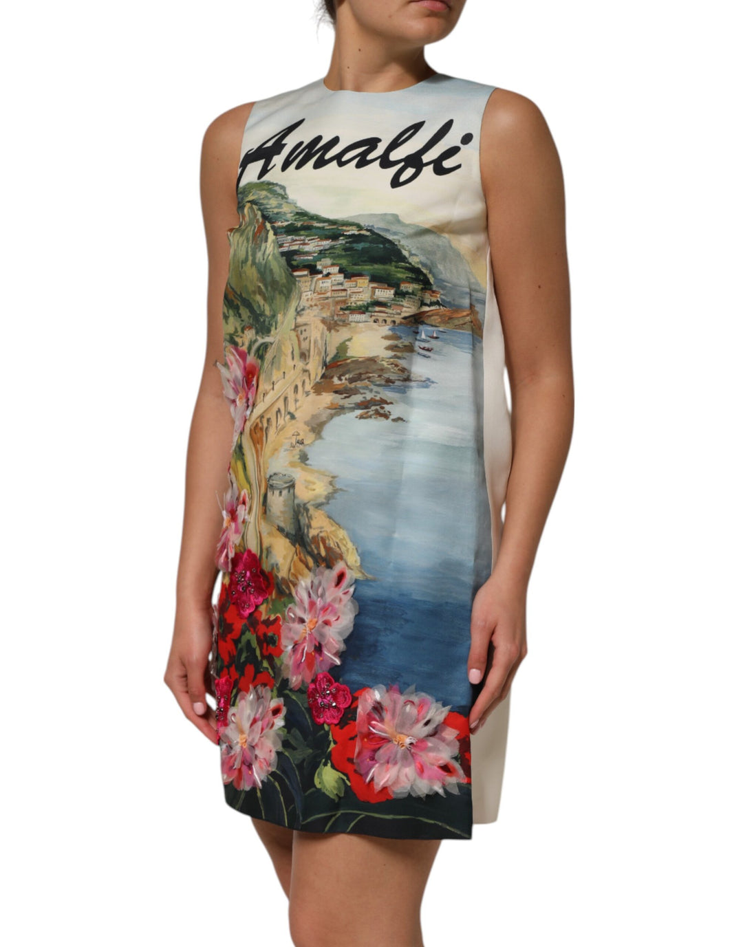 Dolce &amp; Gabbana Multicolor Crystal Embellished Mini Dress by Dolce &amp; Gabbana outlet now on sale