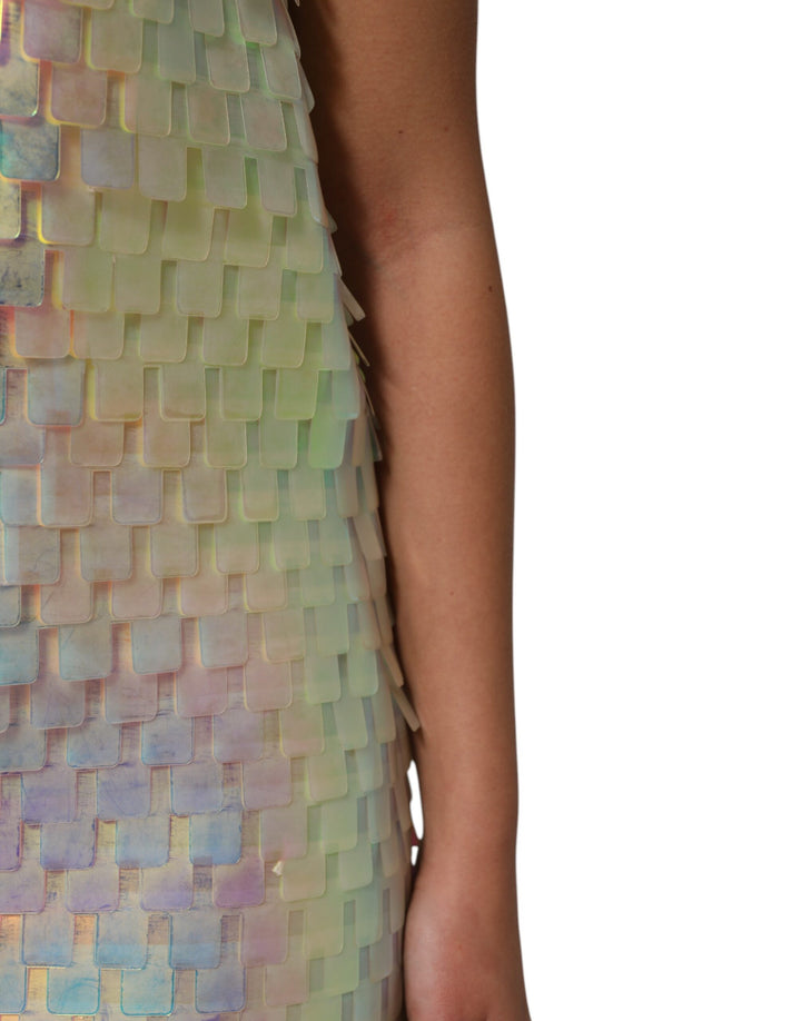 Dolce &amp; Gabbana Sample Sale Dolce &amp; Gabbana Multicolor Sequin Holographic Mini Dress - | Designer outlet
