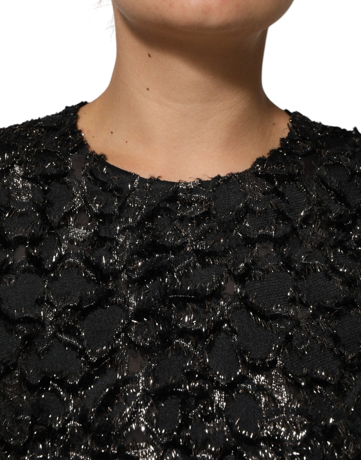 Dolce &amp; Gabbana Sample Sale Dolce &amp; Gabbana Black Sequin Bouclé Tweed Sheath Dress - | Designer outlet
