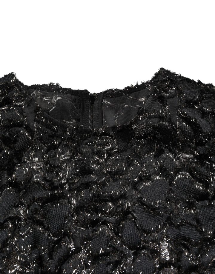 Dolce &amp; Gabbana Sample Sale Dolce &amp; Gabbana Black Sequin Bouclé Tweed Sheath Dress - | Designer outlet