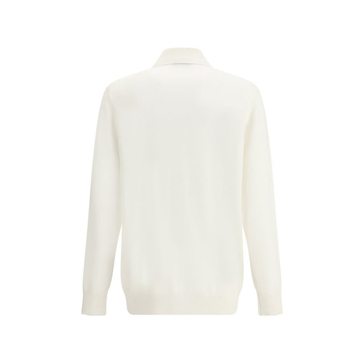 Brunello Cucinelli White Cashmere Cardigan