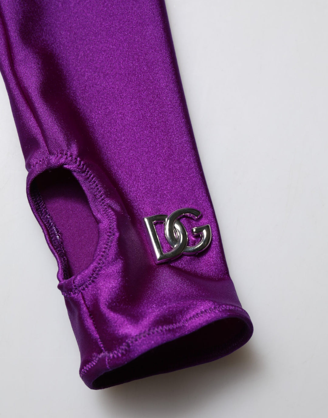 Dolce &amp; Gabbana Sample Sale Dolce &amp; Gabbana Purple Nylon Turtleneck Bodycon Jumpsuit Dress - | Designer outlet