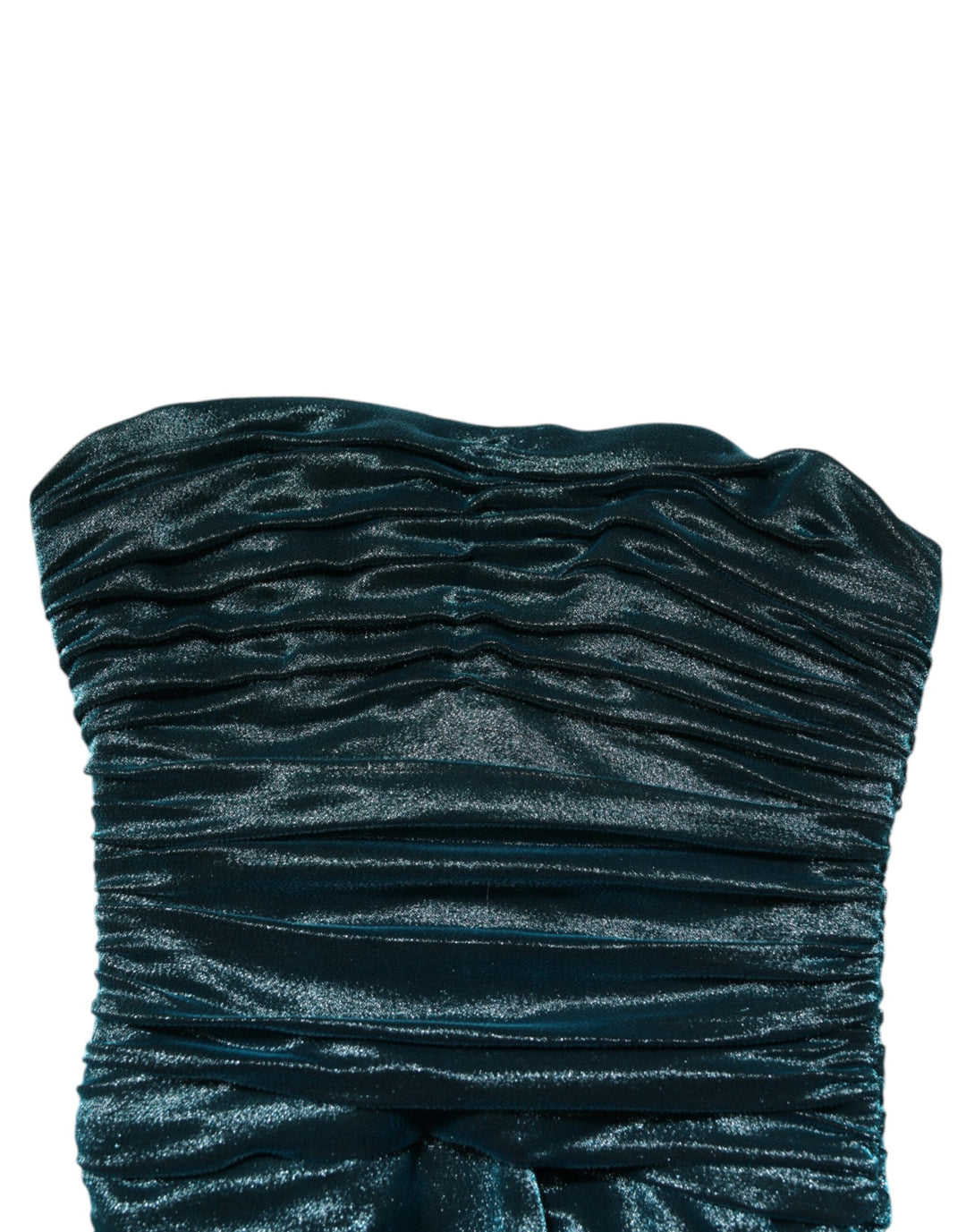 Dolce &amp; Gabbana Sample Sale Dolce &amp; Gabbana Green Silk Satin Fitted Strapless Dress - | Designer outlet