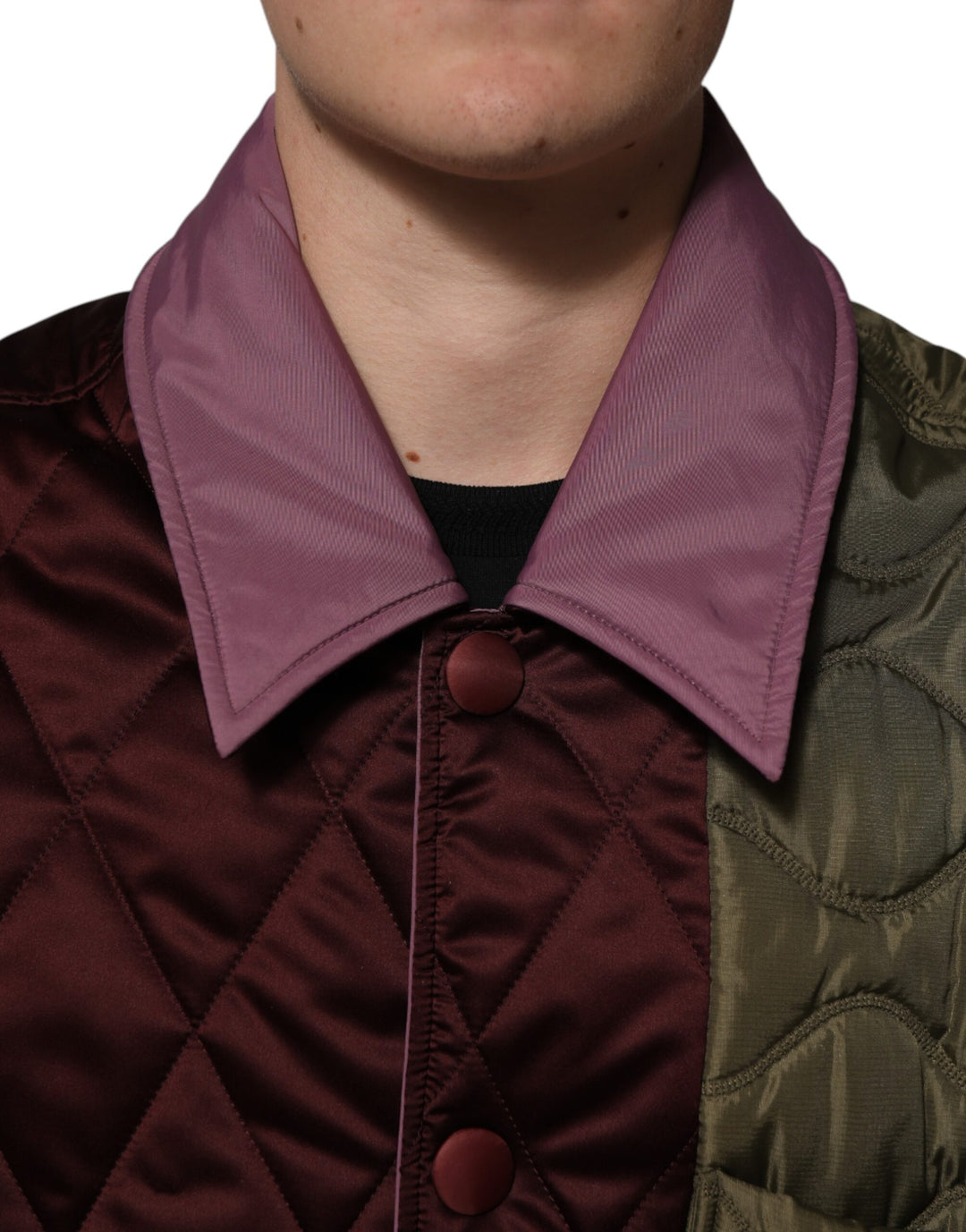 Dolce &amp; Gabbana Sample Sale Dolce &amp; Gabbana Multicolor Patchwork PolyesterQuilted Jacket - | Designer outlet