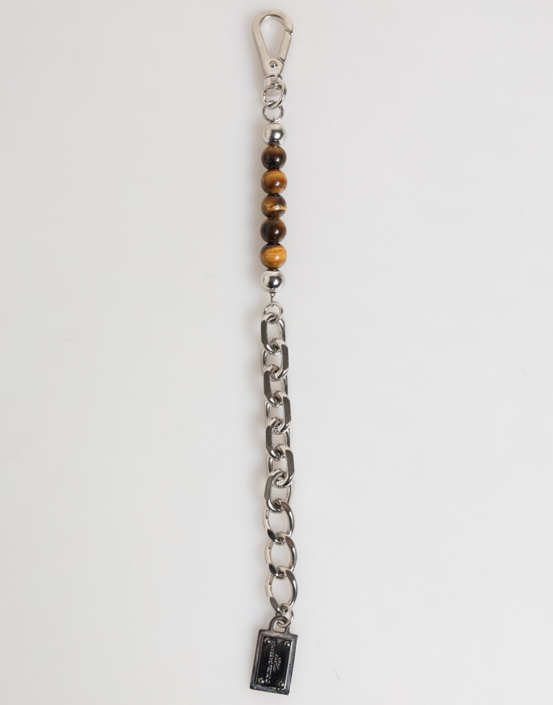 Dolce &amp; Gabbana Silver Chain Brass Beaded Lobster Clasp Logo Men Bracelet by Dolce &amp; Gabbana outlet now on sale