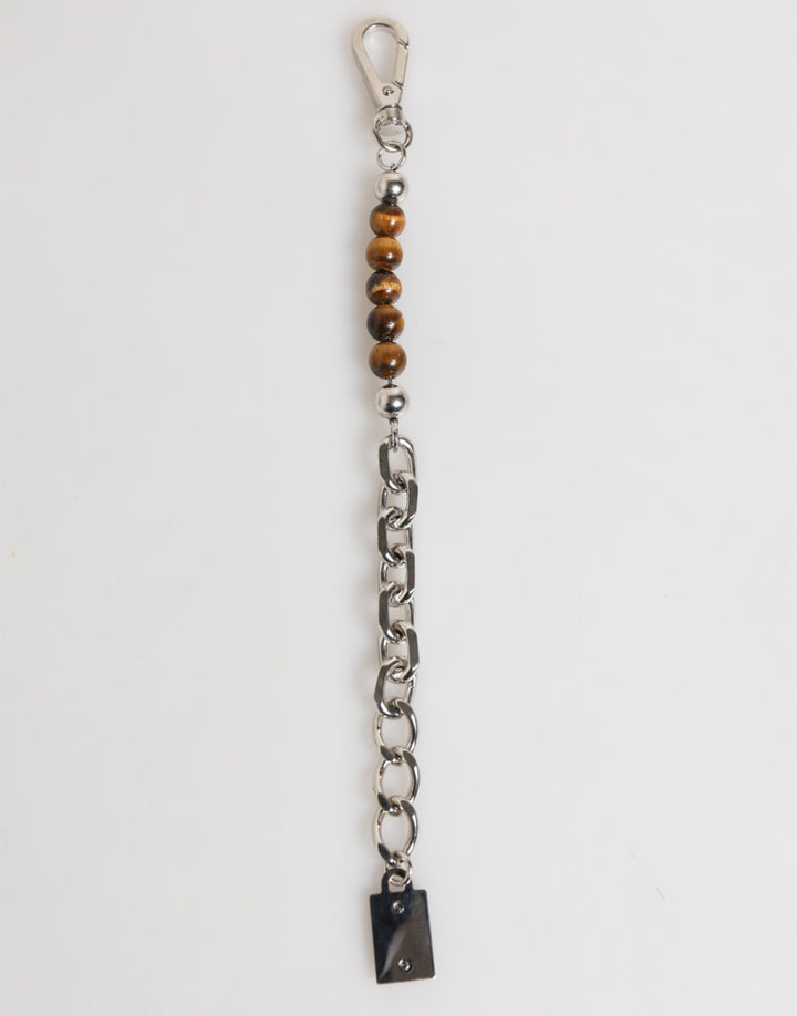 Dolce &amp; Gabbana Silver Chain Brass Beaded Lobster Clasp Logo Men Bracelet by Dolce &amp; Gabbana outlet now on sale