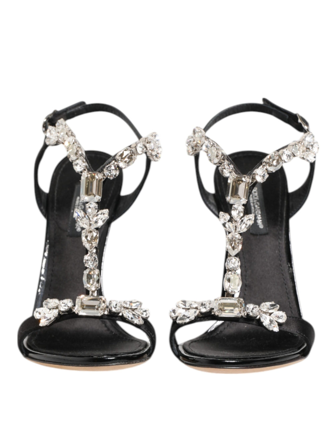 Dolce &amp; Gabbana Sample Sale Dolce &amp; Gabbana Black Keira Crystals Heels Sandals Shoes - | Designer outlet