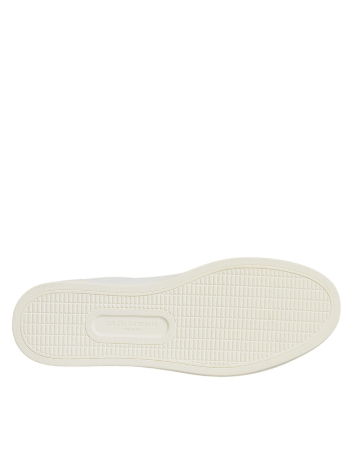 Dolce &amp; Gabbana Sample Sale Dolce &amp; Gabbana White Sacred Heart Men Low Top Sneakers Shoes - | Designer outlet