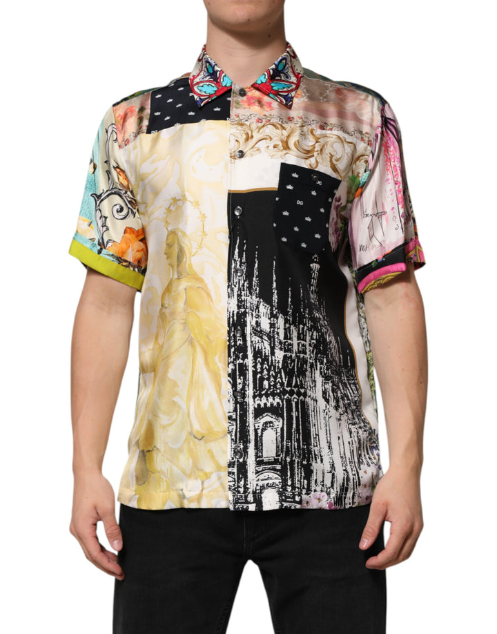 Dolce &amp; Gabbana Sample Sale Dolce &amp; Gabbana Multicolor Printed Button Down Casual Shirt - | Designer outlet