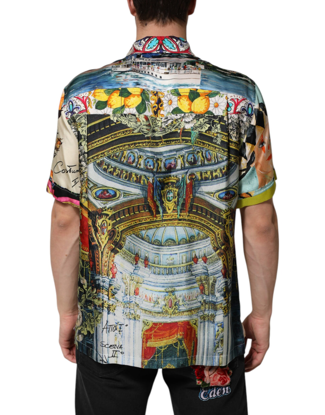Dolce &amp; Gabbana Multicolor Printed Button Down Casual Shirt by Dolce &amp; Gabbana outlet now on sale