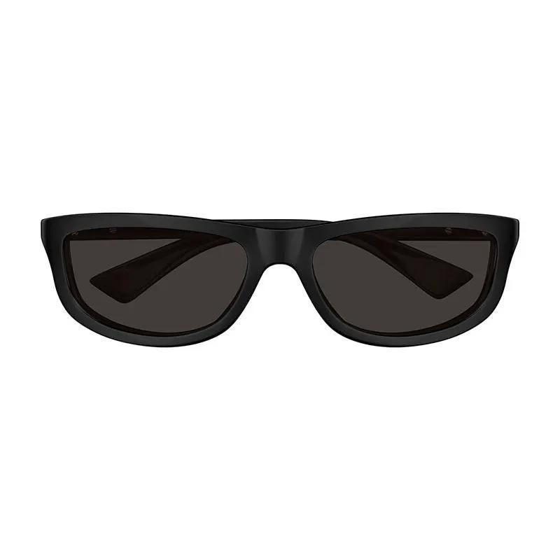 Bottega Veneta Sunglasses Cat Eye Full Rim, Shiny Black Frame And Grey Lens Bv1327S001