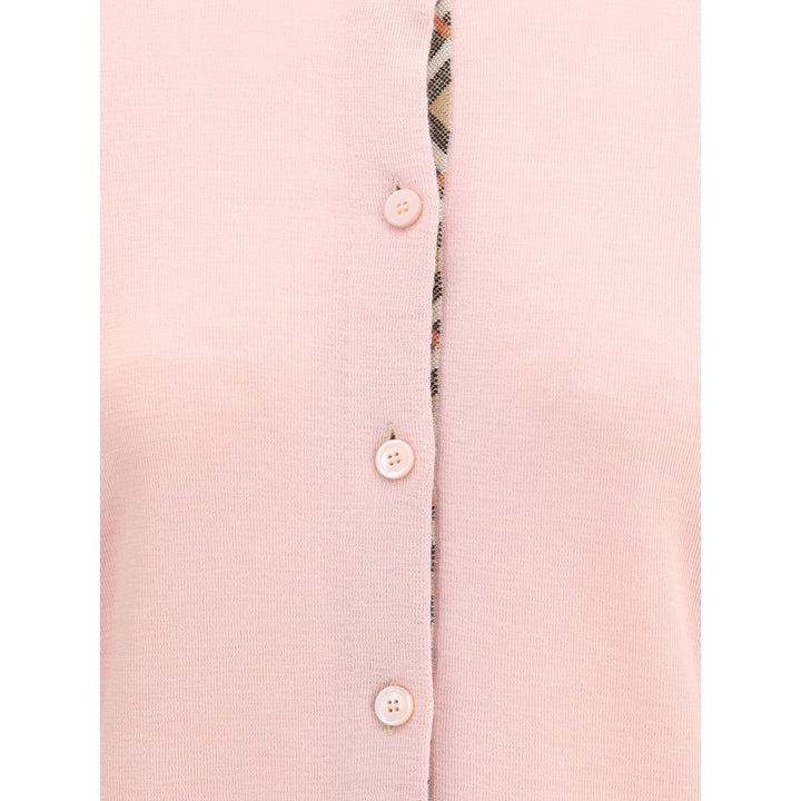 Burberry Check collar wool Cardigan