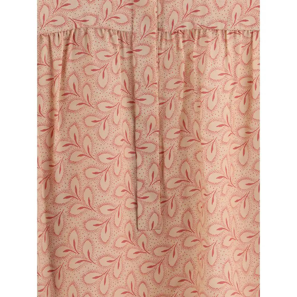 Kristina Ti Light Pink Silk Pattern Shirt