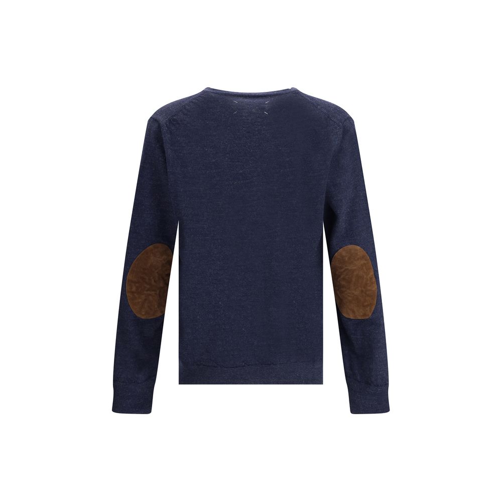 Margiela Blue Wool Cardigan by Margiela outlet now on sale