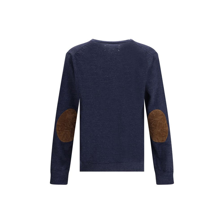 Margiela Blue Wool Cardigan by Margiela outlet now on sale